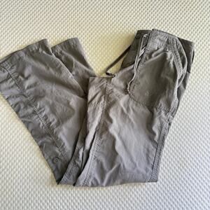 North Face Gray Convertible Pants 4 Gray Capri Hike Camp